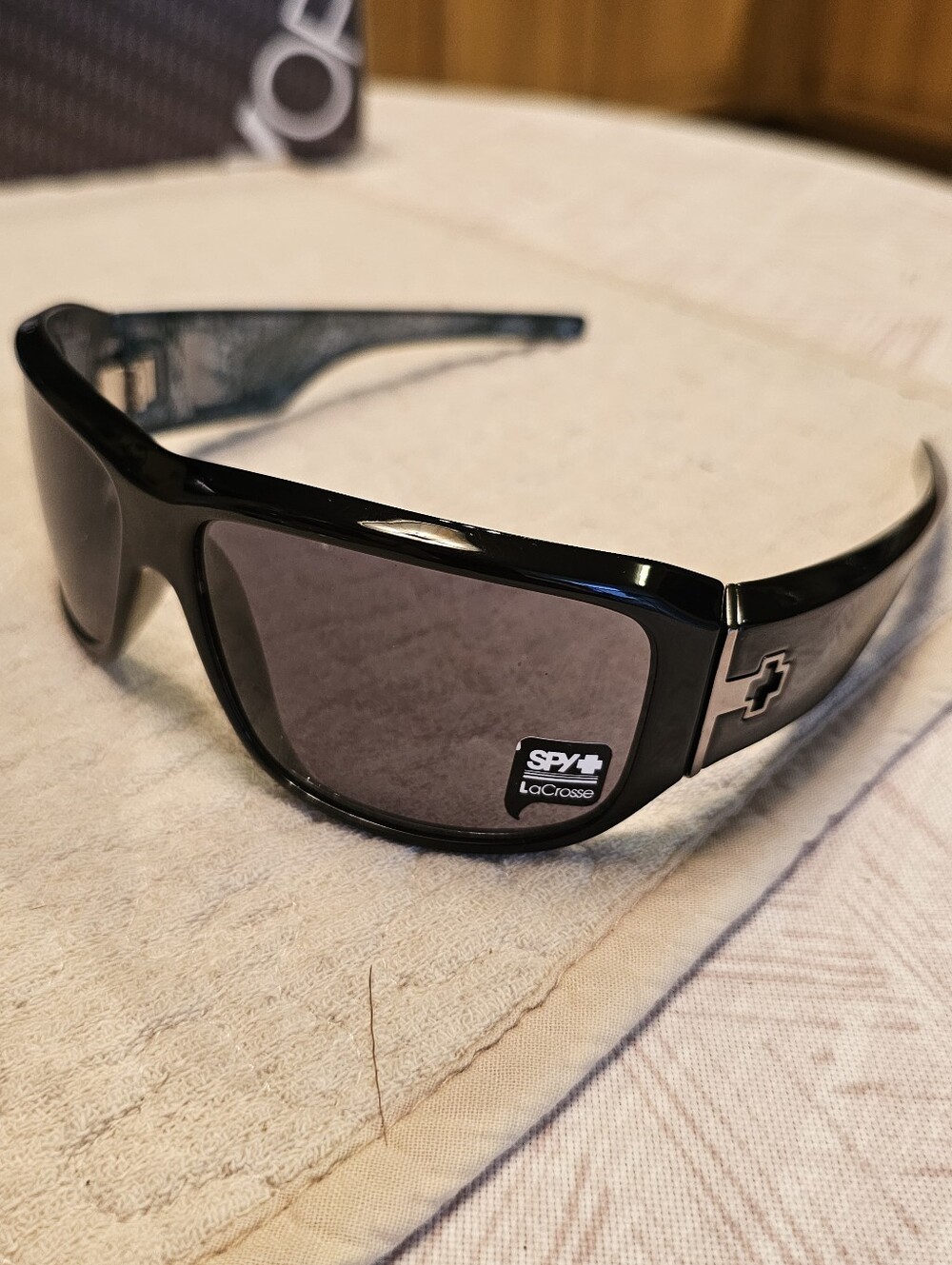 SPY LaCrosse Men's Black Sunglasses with Dark Gray Lenses